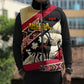 Angola Independence Day Antelope Sleeveless Puffer Jacket Flag Coat Of Arms Geometric African