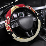 Angola Independence Day Antelope Steering Wheel Cover Flag Coat Of Arms Geometric African