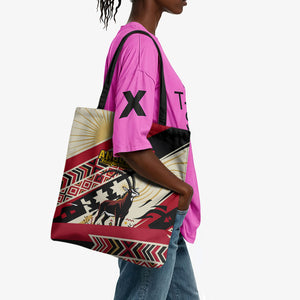 Angola Independence Day Antelope Tote Bag Flag Coat Of Arms Geometric African