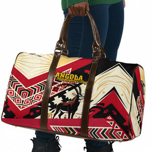 Angola Independence Day Antelope Travel Bag Flag Coat Of Arms Geometric African