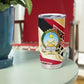 Angola Independence Day Antelope Tumbler Cup Flag Coat Of Arms Geometric African