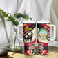 Angola Independence Day Antelope Tumbler With Handle Flag Coat Of Arms Geometric African