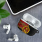 Angola Independence Day AirPods Case Black Red Flag Coat Of Arms Tribal Geometric
