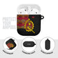 Angola Independence Day AirPods Case Black Red Flag Coat Of Arms Tribal Geometric