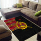 Angola Independence Day Area Rug Black Red Flag Coat Of Arms Tribal Geometric