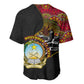 Angola Independence Day Baseball Jersey Black Red Flag Coat Of Arms Tribal Geometric