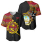 Angola Independence Day Baseball Jersey Black Red Flag Coat Of Arms Tribal Geometric