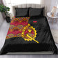 Angola Independence Day Bedding Set Black Red Flag Coat Of Arms Tribal Geometric