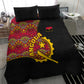 Angola Independence Day Bedding Set Black Red Flag Coat Of Arms Tribal Geometric
