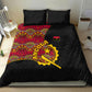 Angola Independence Day Bedding Set Black Red Flag Coat Of Arms Tribal Geometric