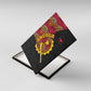 Angola Independence Day Canvas Wall Art Black Red Flag Coat Of Arms Tribal Geometric
