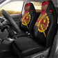 Angola Independence Day Car Seat Cover Black Red Flag Coat Of Arms Tribal Geometric