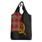 Angola Independence Day Grocery Bag Black Red Flag Coat Of Arms Tribal Geometric