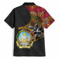 Angola Independence Day Hawaiian Shirt Black Red Flag Coat Of Arms Tribal Geometric