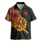 Angola Independence Day Kid Hawaiian Shirt Black Red Flag Coat Of Arms Tribal Geometric