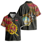 Angola Independence Day Kid Hawaiian Shirt Black Red Flag Coat Of Arms Tribal Geometric