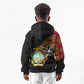 Angola Independence Day Kid Hoodie Black Red Flag Coat Of Arms Tribal Geometric