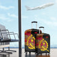 Angola Independence Day Luggage Cover Black Red Flag Coat Of Arms Tribal Geometric