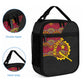 Angola Independence Day Lunch Bag Black Red Flag Coat Of Arms Tribal Geometric