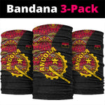 Angola Independence Day Neck Gaiter Black Red Flag Coat Of Arms Tribal Geometric