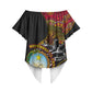 Angola Independence Day Off Shoulder Wrap Waist Top Black Red Flag Coat Of Arms Tribal Geometric