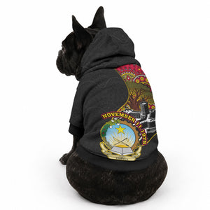 Angola Independence Day Pet Hoodie Black Red Flag Coat Of Arms Tribal Geometric