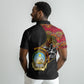 Angola Independence Day Polo Shirt Black Red Flag Coat Of Arms Tribal Geometric
