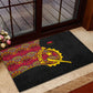 Angola Independence Day Rubber Doormat Black Red Flag Coat Of Arms Tribal Geometric