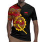 Angola Independence Day Rugby Jersey Black Red Flag Coat Of Arms Tribal Geometric