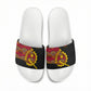 Angola Independence Day Slide Sandals Black Red Flag Coat Of Arms Tribal Geometric