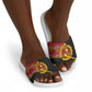 Angola Independence Day Slide Sandals Black Red Flag Coat Of Arms Tribal Geometric