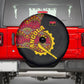 Angola Independence Day Spare Tire Cover Black Red Flag Coat Of Arms Tribal Geometric