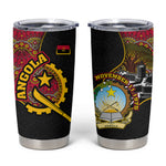 Angola Independence Day Tumbler Cup Black Red Flag Coat Of Arms Tribal Geometric