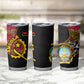 Angola Independence Day Tumbler Cup Black Red Flag Coat Of Arms Tribal Geometric