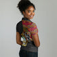 Angola Independence Day Women Polo Shirt Black Red Flag Coat Of Arms Tribal Geometric