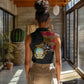 Angola Independence Day Women Sleeveless Polo Shirt Black Red Flag Coat Of Arms Tribal Geometric
