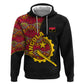 Angola Independence Day Zip Hoodie Black Red Flag Coat Of Arms Tribal Geometric
