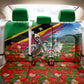 Saint Kitts And Nevis Back Car Seat Cover Caribbean Pride Tropical Island Map Pelican Floral