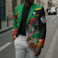 Saint Kitts And Nevis Blazer Caribbean Pride Tropical Island Map Pelican Floral