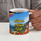Saint Kitts And Nevis Ceramic Mug Caribbean Pride Tropical Island Map Pelican Floral