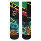 Saint Kitts And Nevis Crew Socks Caribbean Pride Tropical Island Map Pelican Floral