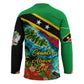 Saint Kitts And Nevis Hockey Jersey Caribbean Pride Tropical Island Map Pelican Floral