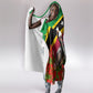 Saint Kitts And Nevis Hooded Blanket Caribbean Pride Tropical Island Map Pelican Floral
