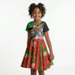 Saint Kitts And Nevis Kid Short Sleeve Dress Caribbean Pride Tropical Island Map Pelican Floral