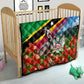 Saint Kitts And Nevis Quilt Caribbean Pride Tropical Island Map Pelican Floral