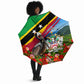 Saint Kitts And Nevis Umbrella Caribbean Pride Tropical Island Map Pelican Floral
