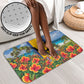 Barbados Trident Coat Of Arms Bathroom Set Caribbean Pride Tropical Beach Floral Map