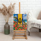 Barbados Trident Coat Of Arms Canvas Wall Art Caribbean Pride Tropical Beach Floral Map