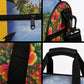 Barbados Trident Coat Of Arms Duffle Bag Caribbean Pride Tropical Beach Floral Map