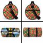 Barbados Trident Coat Of Arms Duffle Bag Caribbean Pride Tropical Beach Floral Map